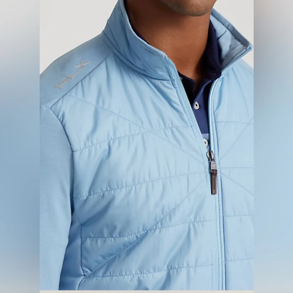 RLX Ralph Lauren Men's Sky Blue Quilted Jacket - Picture 4 of 8